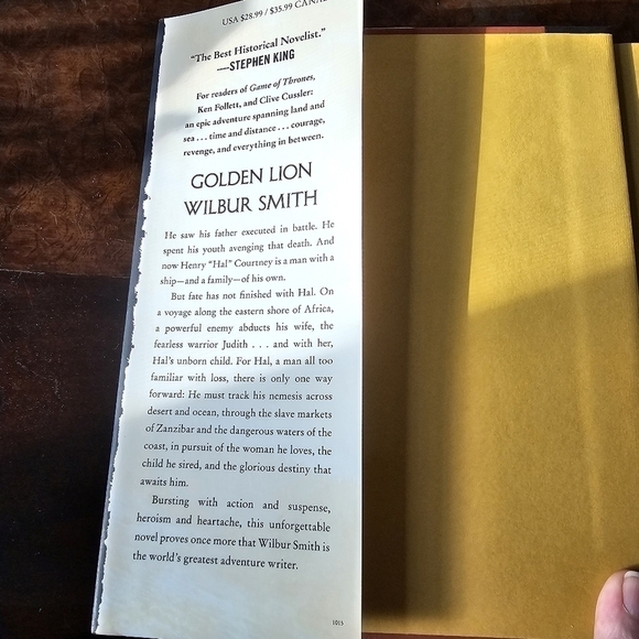 Golden Lion Novel by Giles Kristian and Wilbur Smith, Hardcover, Pre-owned - Picture 4 of 6